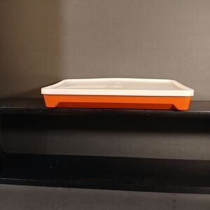 Tupperware Orange and White Food Storage Container
